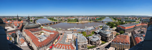 Frauenkirche Kuppelaufstieg Panorama Nord